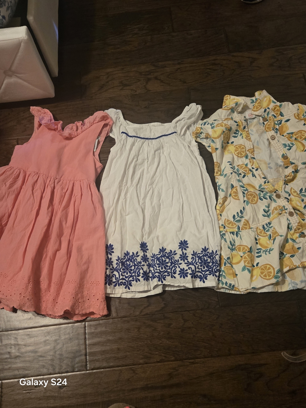 Tahari Coral Eyelet Dress for Girls